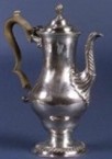 antique silver coffe pot